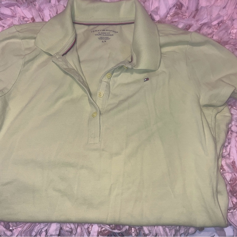 Tommy Hilfiger Pastel Green Polo Shirt